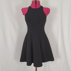 Lulu's Black Sleeveless Fit and Flare Mini Dress Size Small
